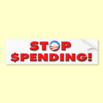 Anti Democrat “Stop Spending!” bumper sticker bumper stickers