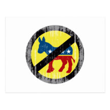 Anti-Democrat yellow Faded.png Postcards