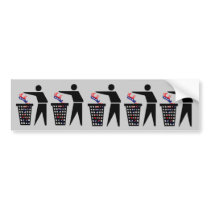 Anti Democrats bumper stickers