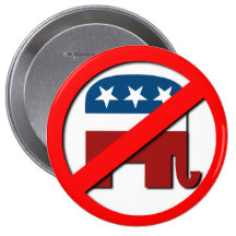 ANTI-ELEPHANT / ANTI-REPUBLICAN BUTTONS