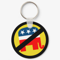 ANTI-ELEPHANT / ANTI-REPUBLICAN keychains