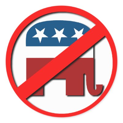 ANTI-ELEPHANT / ANTI-REPUBLICAN STICKERS by AntiRepublican