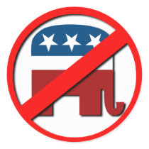ANTI-ELEPHANT / ANTI-REPUBLICAN stickers