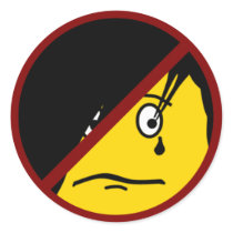 Anti EMO emoticon Sticker