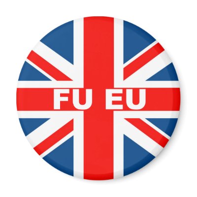 Anti EU British flag Magnets by LIMEYBOY