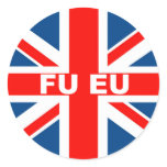 Anti Euro Round Stickers