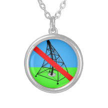 Anti Fracking No Gas Drilling Protest Pendants
