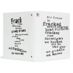 anti fracking notebook binder