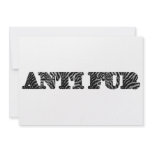 Anti Fur/Animal Protection Personalized Invitation