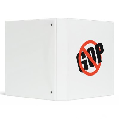 ANTI-GOP VINYL BINDER by Politicaltshirts