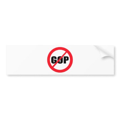 Anti-GOP Bumper Sticker by bartstshirts