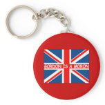 Anti Gordon Brown British flag Keychain