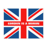 Anti Gordon Brown Post Card