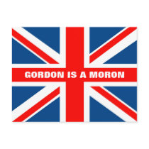Anti Gordon Brown postcards
