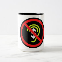 Anti-Greedy-Cochlear-Implant Industry Symbol Mugs