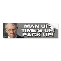 ANTI HARRY REID - MAN UP BUMPER STICKERS