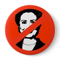 ANTI-HILLARY CLINTON 1 PINS