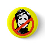 Anti-Hillary Clinton Button