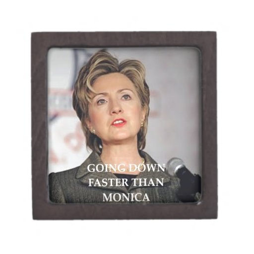 anti hillary clinton gift box Zazzle