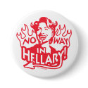 Anti-Hillary Hell Satin Devil Witch buttons by HillaryScaresMe Anti-Hillary Hell Satin Devil Witch buttons