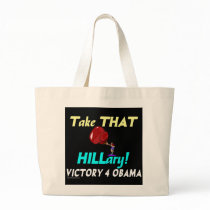 Anti-Hillary Victory for Obama Tote bag