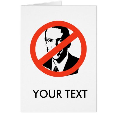 ANTI-HUCKABEE GREETING CARD by Politicaltshirts