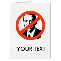 ANTI-HUCKABEE GREETING CARD