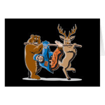 Anti Hunting Animal Revenge Greeting Cards