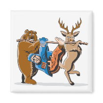 Anti Hunting Animal Revenge Fridge Magnet