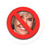 Anti Jan Brewer Round Sticker