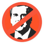 ANTI-JEB BUSH ROUND STICKERS