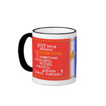 Anti-Liberal, Anti-Neocon Mug by InterrouseGraphics Anti-Liberal, Anti-Neocon Mug