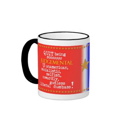 Anti-Liberal, Anti-Neocon Mug by InterrouseGraphics