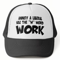Anti liberal work mesh hat