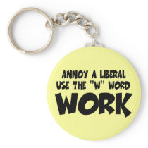 Anti liberal work keychains