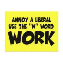 Anti liberal work postcards