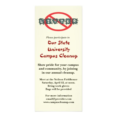 Anti Litter Rack Card by Sensato
