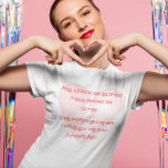 Anti-Love Anti-Valentine's Day poem t-shirts