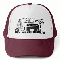 Anti McCain Anti Drilling Vote Obama Hat