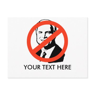 ANTI-MCCAIN - ANTI-John McCain Postcard by ElectionGear