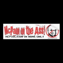 Anti-McCain Circle bumper stickers