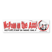 Anti-McCain Circle bumper stickers