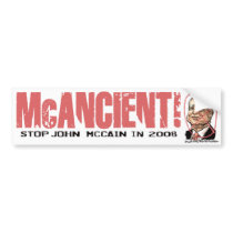 Anti-McCain Circle bumper stickers