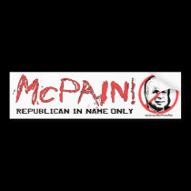 Anti-McCain Circle bumper stickers