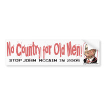 Anti-McCain Circle McAncient bumper stickers by AntiMcCainGear Anti-McCain Circle McAncient bumper stickers