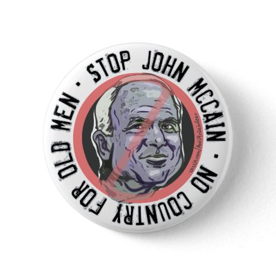 Anti-McCain Circle McAncient Button by AntiMcCainGear