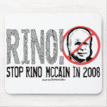 Anti-McCain Circle Mouse Pad