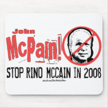 Anti-McCain Circle mousepads by AntiMcCainGear Anti-McCain Circle mousepads