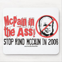 Anti-McCain Circle mousepads by AntiMcCainGear Anti-McCain Circle mousepads