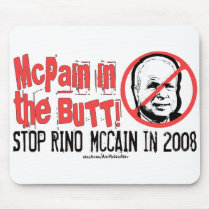 Anti-McCain Circle mousepads by AntiMcCainGear Anti-McCain Circle mousepads